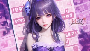 俏皮少女海报