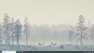 雪天森林—主题桌面