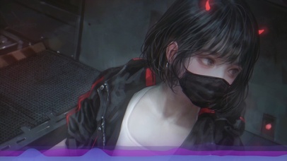 帅气的音乐少女