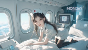 她的笑容温暖如春风