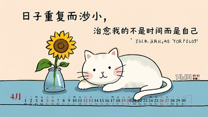 简约治愈文字桌面