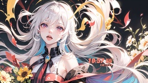 可爱长发女孩