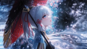 雪墨壁纸丨神里绫华丨雨幕绮梦丨