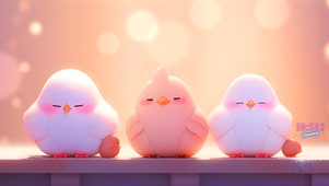 可爱波波鸟