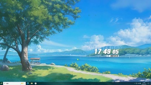 护眼绿景桌面主题