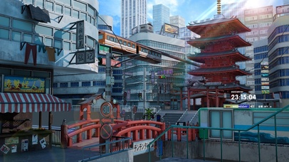 4K唯美日系城市小镇