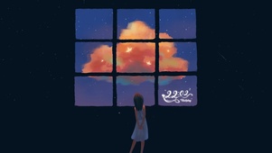 少女的染色板
