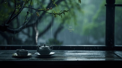 4K煮茶听雨