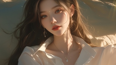 4K夏日休闲慵懒美女 午后16