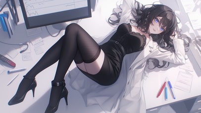 发丝如云彩般柔软，随风轻轻飘动