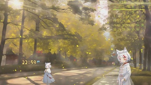 4K秋日街道