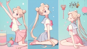 美少女的瑜伽