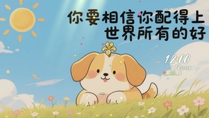温馨治愈系文字桌面
