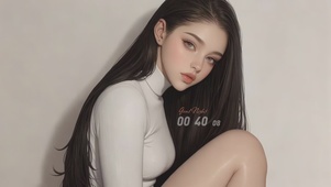 乌黑长发