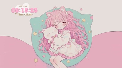 熟睡的猫猫女孩