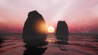 科幻星际红色的海