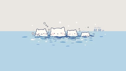 爱泡澡的小猫咪