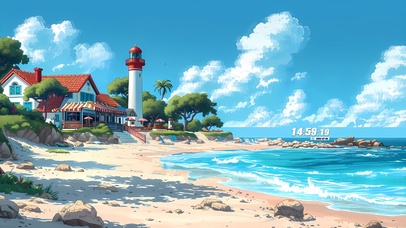 海边灯塔小屋