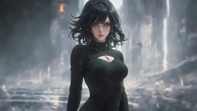 【4K】气质美女吹雪