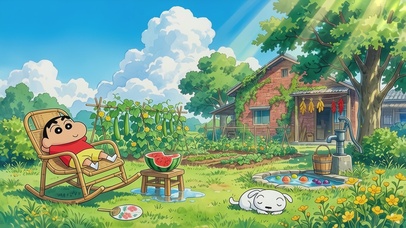 小新和小白的悠闲夏日