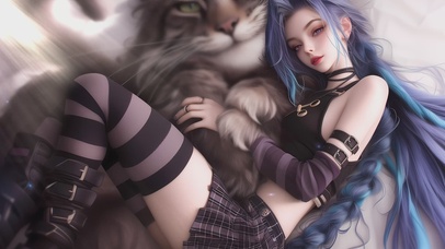 4K唯美浪漫美少女