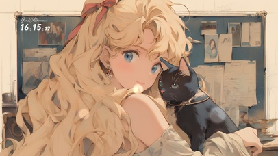 旧报风 金发女孩