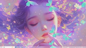 花雾萦身-桌面治愈