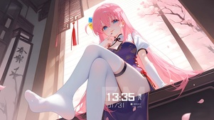 后藤一里-白丝旗袍