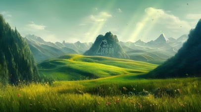 唯美治愈青山绿草