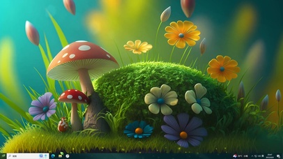 护眼蘑菇花儿森林
