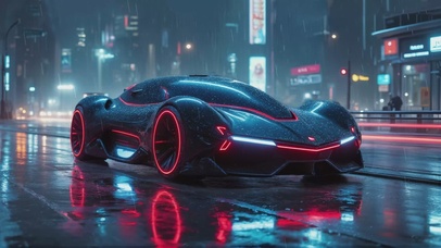 4K高清超级科幻跑车