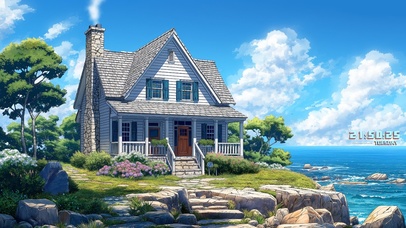 治愈海岸小屋