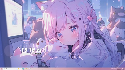 可爱女孩桌面主题