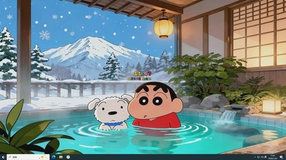 蜡笔小新雪峦温泉