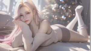 甜美居家女孩
