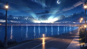 星空湖边