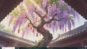 浪漫古风祈愿树主题