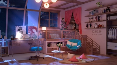 治愈夜晚安静的房间