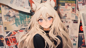 旧漫 猫耳少女	