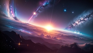 幻昼夕阳云海
