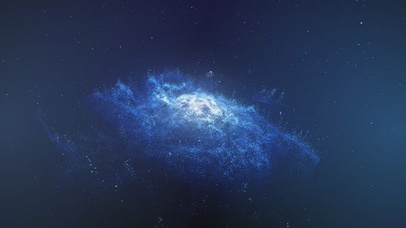 4K蓝色星云
