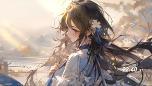 4K美少女忧郁少女