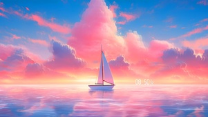 彩云大海帆船