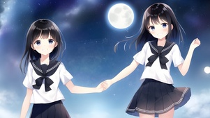 月光下的女孩