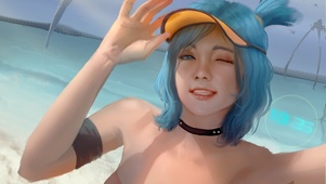海边清纯女孩