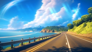 驶入环海公路