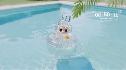 夏日清爽透明拉布布