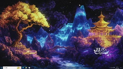 国潮AI唯美插画-桌面主题