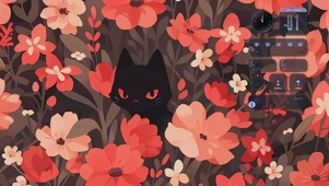 花丛小猫