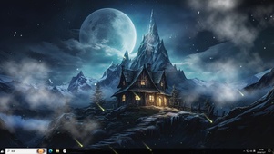 游戏场景夜景-桌面主题